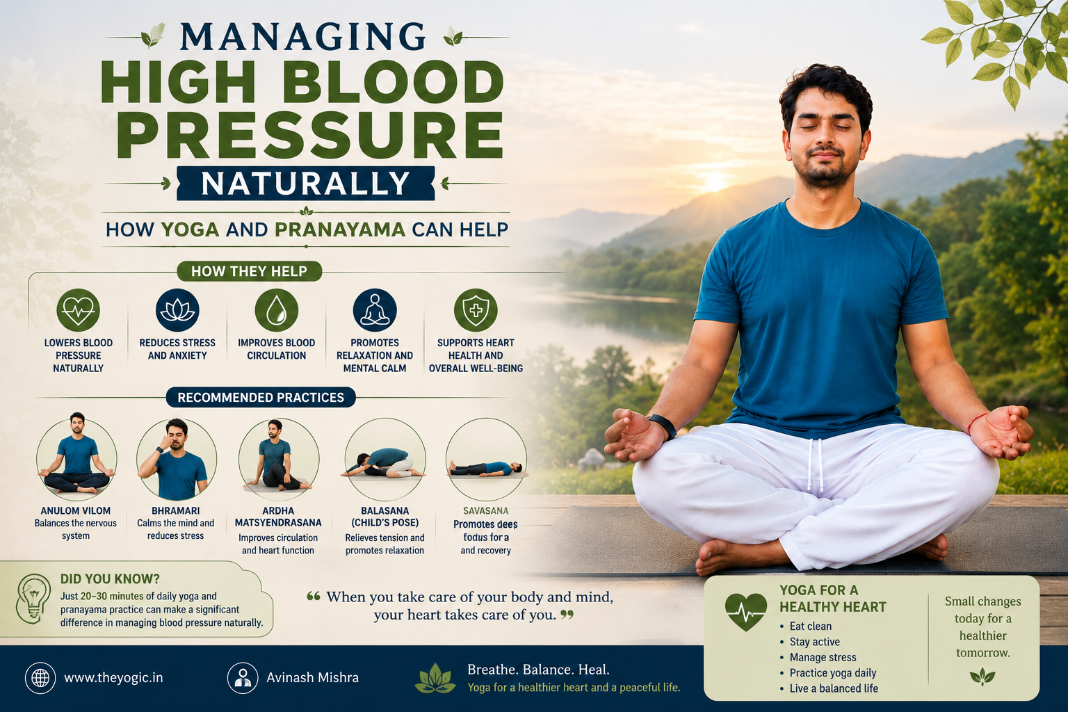 Managing High Blood Pressure Naturally How Yoga and Pranayama Can Help