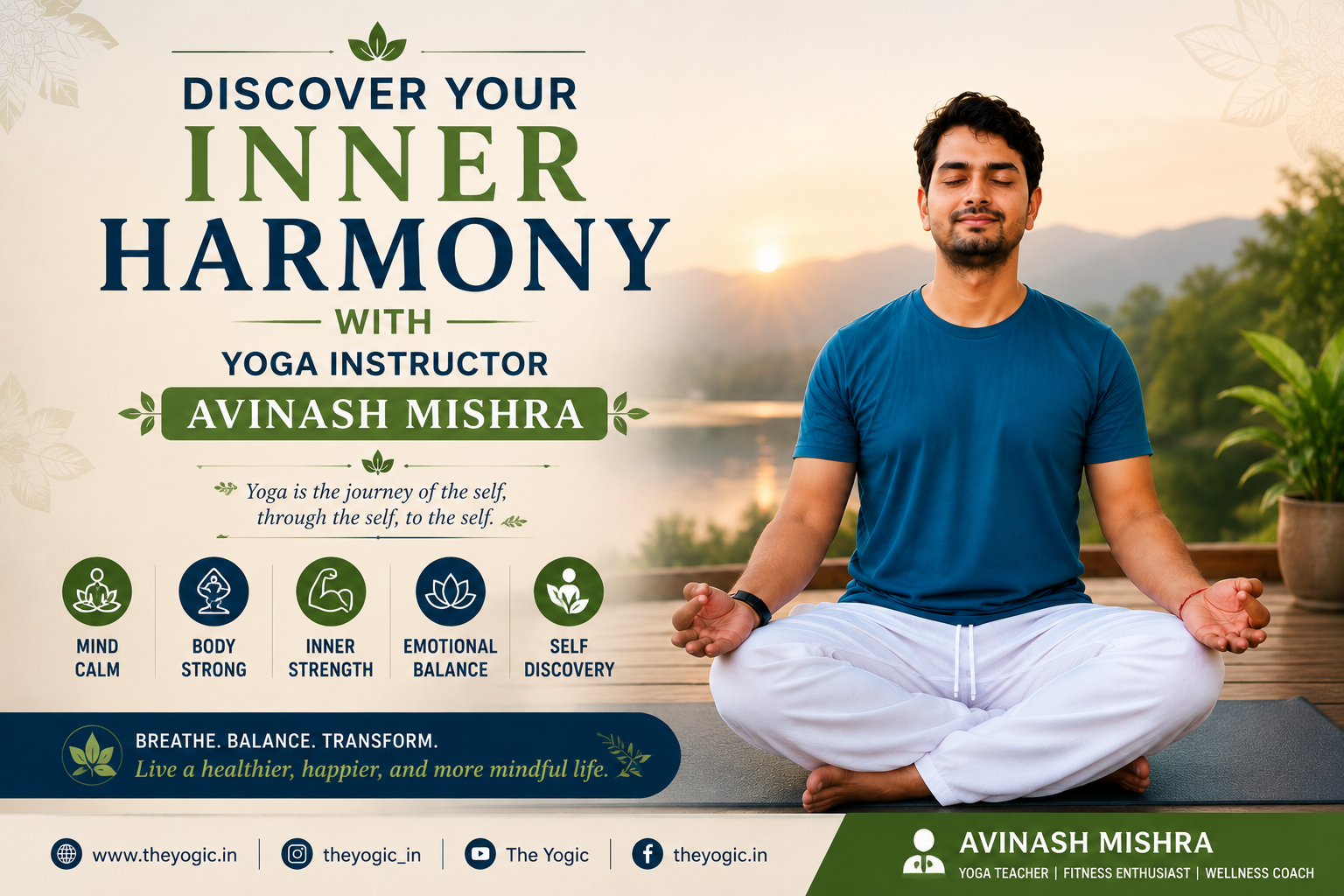 Discover Your Inner Harmony with Yoga Instructor Avinash Mishra
