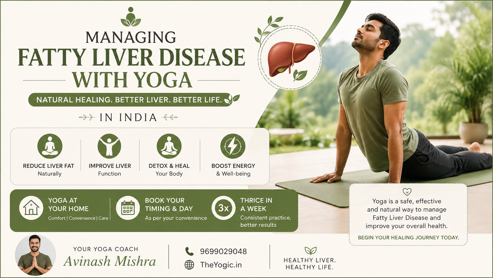Yoga Asanas to Manage Fatty Liver Disease